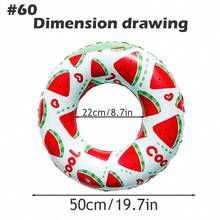Watermelon Pattern Inflatable Swimming Ring, Children & Adult Pool Floating Circle, Essential For Summer Swimming Party - Multicolor - View 6