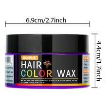 Sáp nhuộm tóc tạm thời GOIPLE 120g (4.23oz), 12 màu, dùng một lần, dạng kem nhuộm tóc lâu trôi, dễ gội sạch, thích hợp cho da, tóc, râu, tạo kiểu tóc hàng ngày, dự tiệc, cosplay, unisex. - màu nâu - Xem 4