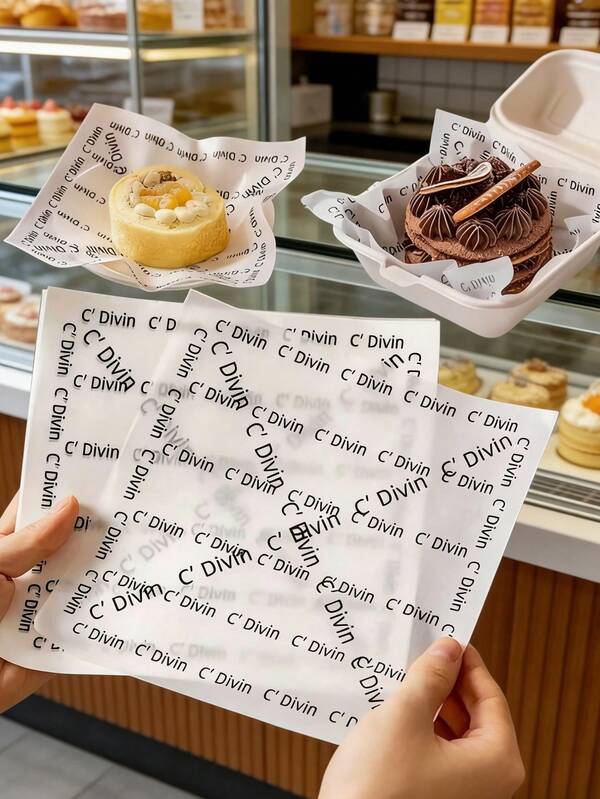 50/100 pièces Papier sulfurisé blanc essentiel et pratique anti-huile pour la cuisson. Doublures en papier sulfurisé en silicone résistantes à l'huile, anti-adhésives et résistantes à haute température. Faciles à décoller pour la cuisson de desserts, l'absorption d'huile et la réduction des graisses pour les hamburgers, le démoulage et la mise en forme des gâteaux, la doublure de boîtes à bento scolaires, la cuisson commerciale et la préparation des repas de cantine.