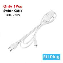 Bombilla de tubo fluorescente T5/T8 15W/25W de ahorro de energía AC220V para iluminación de salas de exposiciones de tiendas, de conexión de enchufe UE EE.UU. DQO4 - Solo cable de conmutación de la UE - Ver 2