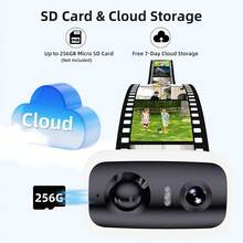 Security Camera - Wireless Outdoor Type, 2K Battery-Powered Camera, Suitable For Home Security, Equipped With Artificial Intelligence Motion Detection Function, 5G WiFi, Color Night Vision Function, Two-Way Calling Function, IP65 Waterproof Rating, Cloud Storage/SD Card Storage - trắng - Xem 7