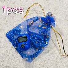 1011 Bolsa de caramelos talla grande reciente, Contador electrónico manual, Contador LED, Anillo contador de dedos con botón, Anillo contador, Contador de recuento, Esencial para Dubái, Oriente Medio, Oración musulmana - Multicolor - Ver 16