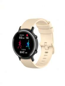 SMART WATCH MX Correa Silicona Para AmazFit GTR 3, AmazFit GTR 3 pro, AmazFit GTR 2e, AmazFit GTR 2, AmazFit GTR 47mm, AmazFit Pace - Beis - Ver 1