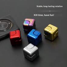 5个锌合金魔方 - 创意魔方设计，EDC减压玩具，优质金属，缓解焦虑 - 彩色 - 查看 2