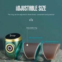 OLED显示屏计数戒指，硅胶可调节戒指，TYPE-C接口，适用于祈祷计数、计数、念珠计数、电子念珠计数、电子念珠戒指、计数手指、念珠计数戒指 - 混色 - 查看 7