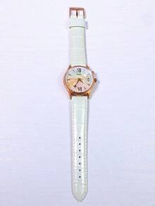 Orient Women's Elegant Quartz Watch With Date Display And Roman Numerals, Rainbow Dial Rose Gold Fashion Dress Watch With Leather Strap - Multicolor - View 2