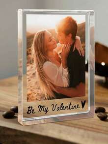 Personalized Acrylic Photo Frame, Custom Acrylic Photo Display Stand, Valentine's Day Gift (For Him/Her), Couple Photo Frame - Multicolor - View 5