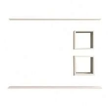 Estante Pared Flotante Para Tv Moderno Y Minimalista 120cm - Blanco - Ver 3