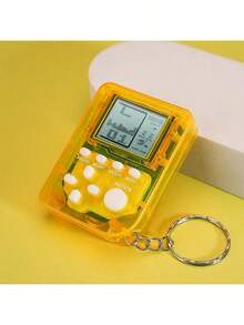 立方体游戏机钥匙扣，迷你饮酒游戏手柄吊坠，复古街机游戏钥匙扣，万圣节/感恩节/圣诞节礼物，跨境掌上游戏机玩具经典怀旧立方体游戏钥匙扣吊坠 - 彩色 - 查看 12