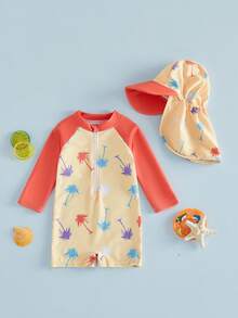 Baby Girls Beachwear - 黃色 - 查看 1