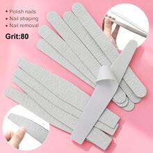 Stainless Steel Nail File With Replaceable Sandpaper Sheets, Disposable Nail Buffer Blocks For Home And Salon Manicure - Multicolor - View 1