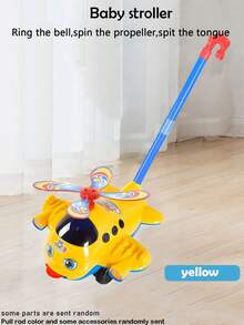 Toddler Push Ride-On Toy, Push & Pull Horse Design, With Wings & Bell, Interactive Learning Walker Toy, Outdoor Activity Toy, Suitable For Ages 3 To 7, Baby Walking Helper, With Sounds & Blinking Eyes, Color Random - Multicolor - View 15