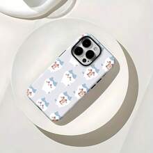 Lindos gatos blancos con detalles azules. Esta elegante y adorable funda para teléfono es compatible con Samsung, Apple, VIVO, OPPO, , Transsion, ,  y Honor. Fabricada en silicona TPU, ofrece protección contra golpes y caídas, además de una sensación superior. Es un regalo ideal para familiares, amigos y seres queridos, y una opción perfecta para San Valentín y Año Nuevo. - Blanco - Ver 8