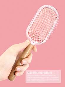 1pc Detangling Hair Brush, Super Soft Bristles, Easy To Brush Wet, Dry And Damaged Hair, Unisex, Suitable For Thick, Curly, Wavy Hair, Hair Cushion Brush, (Hair Brush), Hair Care Beauty Tool, Women Hair Accessory, Back To School Essential, Travel Essential - Multicolor - View 6