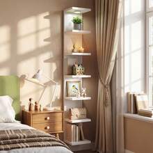 Tomnk 7 Tier Wall Mounted Shelf Unit, Floating Shelves, Wall Shelf For Home Decor Organizer Display, Wall Decor For Living Room, Bedroom, Office - 彩色 - 查看 9