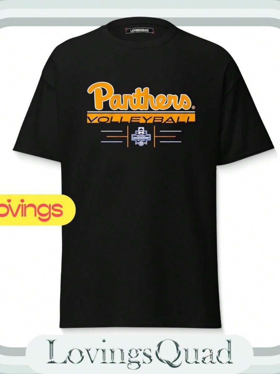 2024 Semifinals Pittsburgh Panthers Volleyball Shirt - Black - View 1