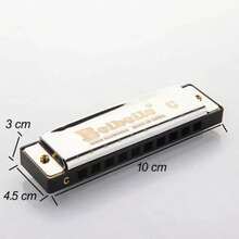 Armónica Diatónica 10 Orificios Deluxe Blues Caja Regalo - por defecto - Ver 4