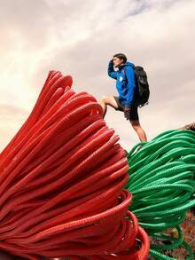 10/100m/Pc Fluorescent Color Camouflage 7-Strand Paracord, Suitable For Outdoor Multipurpose Emergency Survival Rope, Parachute Cord, Bracelet Woven, Camping, Laundry Line, Pet Leash, Durable DIY Rope - 10 Meters - View 4