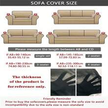 1PC Elastic Skirt Sofa Cover Universal Four Seasons Anti-Dirty And Non-Slip Solid Color Sofa Cover Suitable For 1/2/3/4 Seat Home/Living Room Decoration All-Inclusive Sofa Protective Cover Valentine's Day Gifts Valentine's Day Decorations - 咖啡色-1 - 查看 3