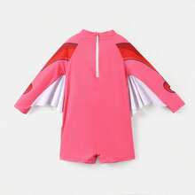 Toddler Boy Childish Dinosaur Swimsuit - Đỏ - Xem 2