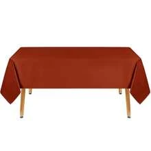 Mantel rectangular de estilo oxidado - Mantel de poliéster resistente al agua y de alta calidad, cubierta de mesa decorativa para uso en interiores y exteriores, 60x84 pulgadas - Óxido - Ver 7