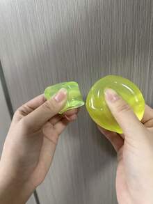 1/6个减压指尖魔方 - 柔软可拉伸感官玩具，适合成人，也适用于多动症/注意力缺陷障碍患者，可刺激感官、拉伸和缓解压力，适用于办公室、家庭、教室（颜色随机）“圣诞节和万圣节的最佳小礼物” - 彩色 - 查看 9