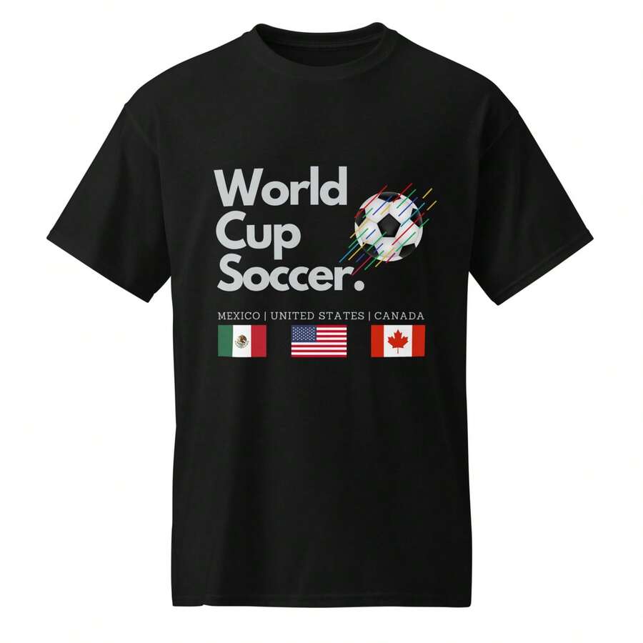 World Cup Soccer 2026 DryBlend® T-Shirt World Cup North America - 黑色 - 查看 1