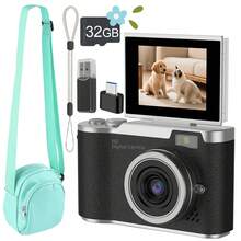 Aparat cyfrowy z 8-krotnym zoomem cyfrowym, odpowiedni do vlogowania, ekran IPS 2,4 cala, akumulatorowy, profesjonalny aparat fotograficzny, odpowiedni dla nastolatków i początkujących, z czytnikiem kart, funkcją OTG, obsługuje zdjęcia, filmy i kamerę internetową, idealny prezent na Święto Dziękczynienia, Boże Narodzenie i Nowy Rok, (akumulator 800 mAh) - YJH-LK-007 - Zobacz 22