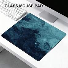 1 buc. Tastaturi din sticlă fluidă cu stil dual, versiuni Deep Sea Swirl Gaming și Gilded Emerald Office, tastaturi dure și netede, ușor de curățat, control precis și rezistente la zgârieturi, perfecte pentru jocuri și birou, potrivite pentru scenarii versatile. - gb089 - Vizualizare 5