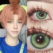 Lalens6 Months Disposal Magic Pop Gary Crystal Green Blue Rose Red For Eyes 14.2mm 8.6mm New Arrival Phù hợp với mọi khuôn mặt nữ và giúp mắt to hơn, thích hợp cho Halloween, tiệc tùng, cosplay, trang điểm. - Dùng một lần hàng năm - Xem 8