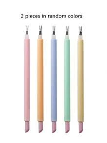 Nail Cuticle Remover Tool, Double-Headed Cuticle Fork, Nail Polishing Pen, Cuticle Polishing Pen, Quartz Nail Polishing Pen - Multicolor - View 8