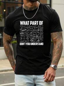100% Algodón Unisex Cuello Redondo Manga Corta Camiseta Gráfica Inspirada en Matemáticas - Camisetas Básicas para el Verano, Camiseta Gráfica Casual para Hombres, Camiseta de Algodón Suave Estilo Vintage para Uso Diario, Regalo Perfecto para Nuevos Papás, Ajuste Clásico con Accesorios de Corazones y Estrellas Coloridos, Comodidad para Todo el Día para Encuentros de Fin de Semana y Salidas Casuales en Todas las Estaciones, Regalo Superior - Negro - Ver 8