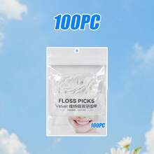 [300/200/150/100/50]Pcs Disposable Dental Floss Picks In Resealable Bag, Shred-Resistant Portable Teeth Cleaners For Plaque & Food Debris Removal, Hygienic Oral Care Tools For Home Travel Office Family Daily Use - trắng - Xem 15