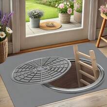 1pc Realistic 2D/3D Optical Illusion Black Hole Crack Floor Mat - Illusion 3D Cave Effect, Durable Easy-Clean Suitable For Indoor/Outdoor Use, Modern Optical Illusion For Home Entrance,,, Bedroom - Low- Fiber Design For Birthday Anniversaries, Valentine's Day, Thanksgiving, Christmas, Halloween, Wedding, New Year Gifts.Ideal Gifts For Her, Him, Family Members, Boyfriends, Girlfriends, Fathers, Mothers, Lovers, Daughters, Sons, Grandfathers, Grandmothers, Friends, Classmates, And Pets.Suitable For Car, Bedroom, Living Room, Office, Bedroom Decor, Indoor And Outdoor Decorative Mat, Fall Decor, Fall Decorations For Home, Christmas Party Theme Mat, Christmas Decor, Office Decoration. - 亮色14 - 查看 3