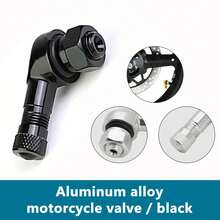 BLALION-válvula de aleación de aluminio para llanta de motocicleta, ángulo de 90 grados, vástagos de válvula sin cámara para llanta, 1. ZXJY - Negro 1 pieza - Ver 7