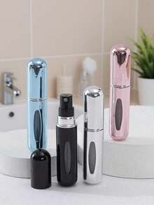 5ml Mini Refillable Perfume Atomizer Bottle, Portable Bottom-Fill Spray, Leak-Proof Travel-Sized Fragrance Container For Purses & Pockets. Bottom-Fill, Refill In Seconds, Leak-Proof, No Funnel Needed, Visual Window. - Multicolor - View 9