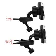 xnyocn 360°旋转通用磁吸式车载手机支架，适用于CD槽和空调出风口，兼容所有手机型号 - 黑色 - 查看 5