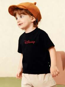 Disney Cars Lightning McQueen Street Style Boys Short Sleeve Tee Black Base Speed Lightning McQueen - màu đen - Xem 2