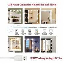 Valentine's Surprise For Her | Premium Solid Wood Makeup Vanity, 3-Speed Soft LED Mirror, Space-Saving Storage, Easy Assembly, Perfect Gift To Decorate Her Exclusive Beauty Corner - White - View 4