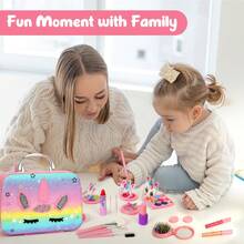 Kids Washable Makeup Girl Toys - Real Makeup Kit Kid Make Up Set For Toddlers Children Princess Dress Up Christmas Birthday Gifts Toys For 3 4 5 6 7 8 9 10 11 12 Year Old Girls - Multicolor - View 5