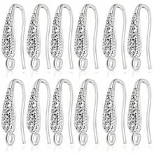 KMEOSCH 8个立方氧化锆耳钩，低过敏性法式耳钩，带环水钻耳环，适用于DIY吊坠耳环首饰制作 - 耳鉤 - 查看 5