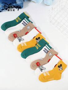 Disney Cartoon Children's Socks, 5 Pairs, Mickey And Minnie, Suitable For Outdoor Activities, School, And Home Leisure. - Multicolor - View 6
