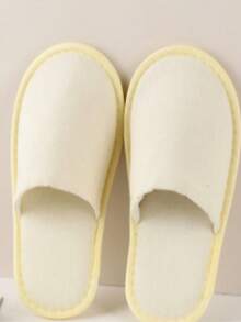 1 Pack Of 10/5/3/1 Pairs Hotel Disposable Slippers, Anti-Slip Bathroom Slippers, Thick Disposable Slippers Suitable For Home Guests, Women's Day, Travel Essentials, Wedding Favors, Y2k, Bedroom, Car Accessories Women, Kitchen Decor,Cute Stuff - Multicolor - View 2