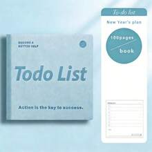 口袋大小的自律伴侣：轻松征服待办事项清单的快乐指南 - 紫色、咖啡色、蓝色、粉色PU皮革封面，小巧优雅的计划本，双面日记本，办公学习必备，皮革计划本，时间管理日程表，自律卡片，便携式笔记本 - 方形 - 查看 9