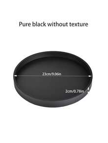 Thickened Silicone Vanity Organizer Tray For Bathroom Accessories, Kitchen Countertop, Living Room Decor, Multipurpose Shatter-Resistant Round Tray Decor For Candle Perfume Soap Plant - Multicolor - View 14