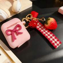 蝴蝶结耳机保护套，兼容苹果第二代/第三代 - 多色 - 查看 3