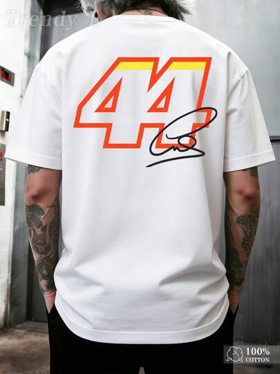 2026 F1 Lewis Mercedes Race Car Double-Sided Graphic T Shirt,Cool Racing-Style,100 Percent Cotton,Men Clothes,T Shirts For Men, Mens Holiday Clothes,Tops,Versatile,Innerwear Or Outfits,Mens Fashion Streetwear,For Daily Streetwear & Motorcycle Community Outfits Statement Top,Valentines Gifts For Boyfriend