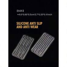 Pack Transparent Silicone Anti-Slip Strips For Heel Grips And Shoe Pads Avoiding Grinding Feet For Women High Heels Women Pumps, Accessories Gift Ideas - Clear - View 4