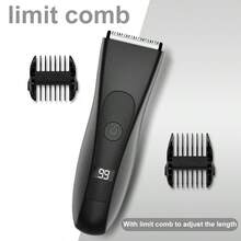 Multifunktions-Körperhaartrimmer, geeignet zum Trimmen der Körperhaare, Typ-C-Aufladung, digitale Anzeige, praktisch und einfach zu bedienen, geeignet für den Eigengebrauch oder als Geschenk, Akkukapazität 500mAh - Schwarz - Übersicht 11