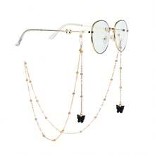 1/2pc Eyeglasses Chain, Fashionable New Butterfly Bead Eyeglasses Chain, Colorful Butterfly Sunglasses Chain. - Bươm bướm - Xem 19